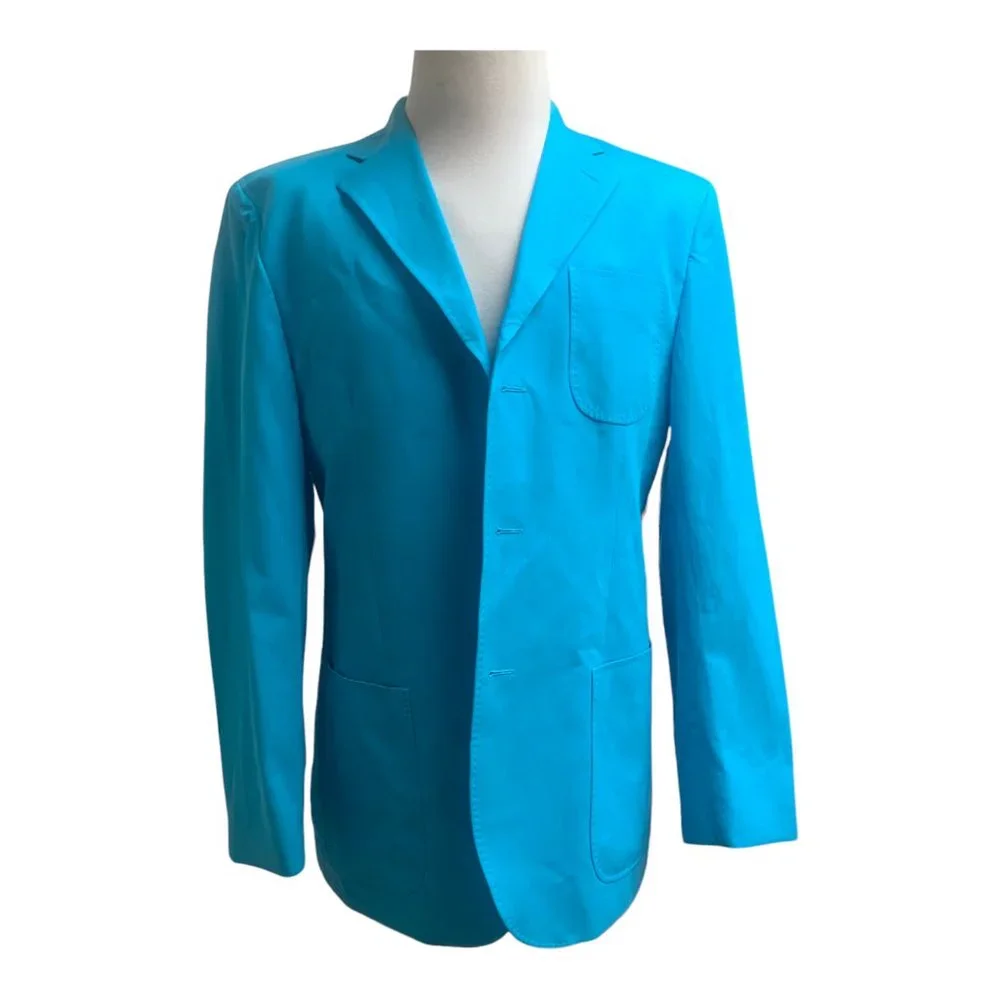 KENYON RIDGE Indelible Impressions Silk‎ Cotton Blend Single Breasted Blazer
